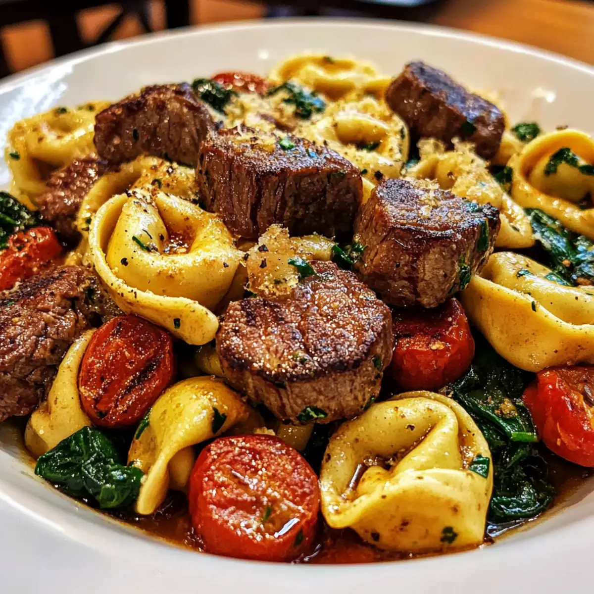 One-Pan Steak Bite Tortellini