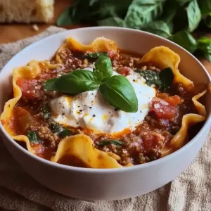 One-Pot Lasagna Soup