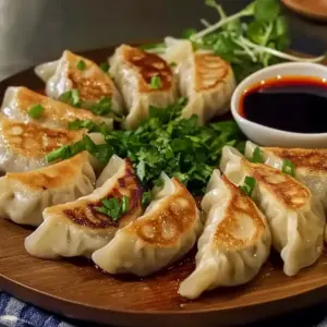 Pan-Fried Chicken Dumplings