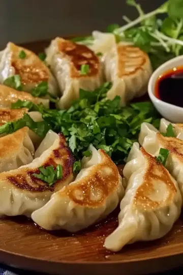 Pan-Fried Chicken Dumplings