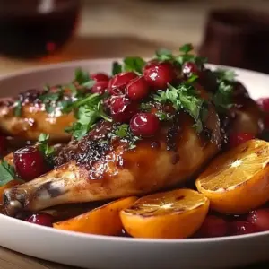 Pomegranate Orange Glazed Chicken