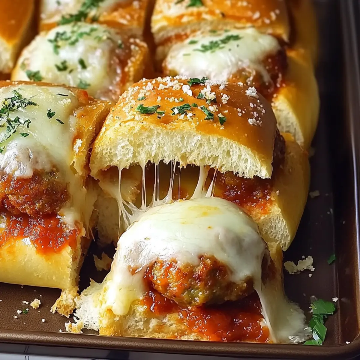 Pull-Apart Meatball Sliders