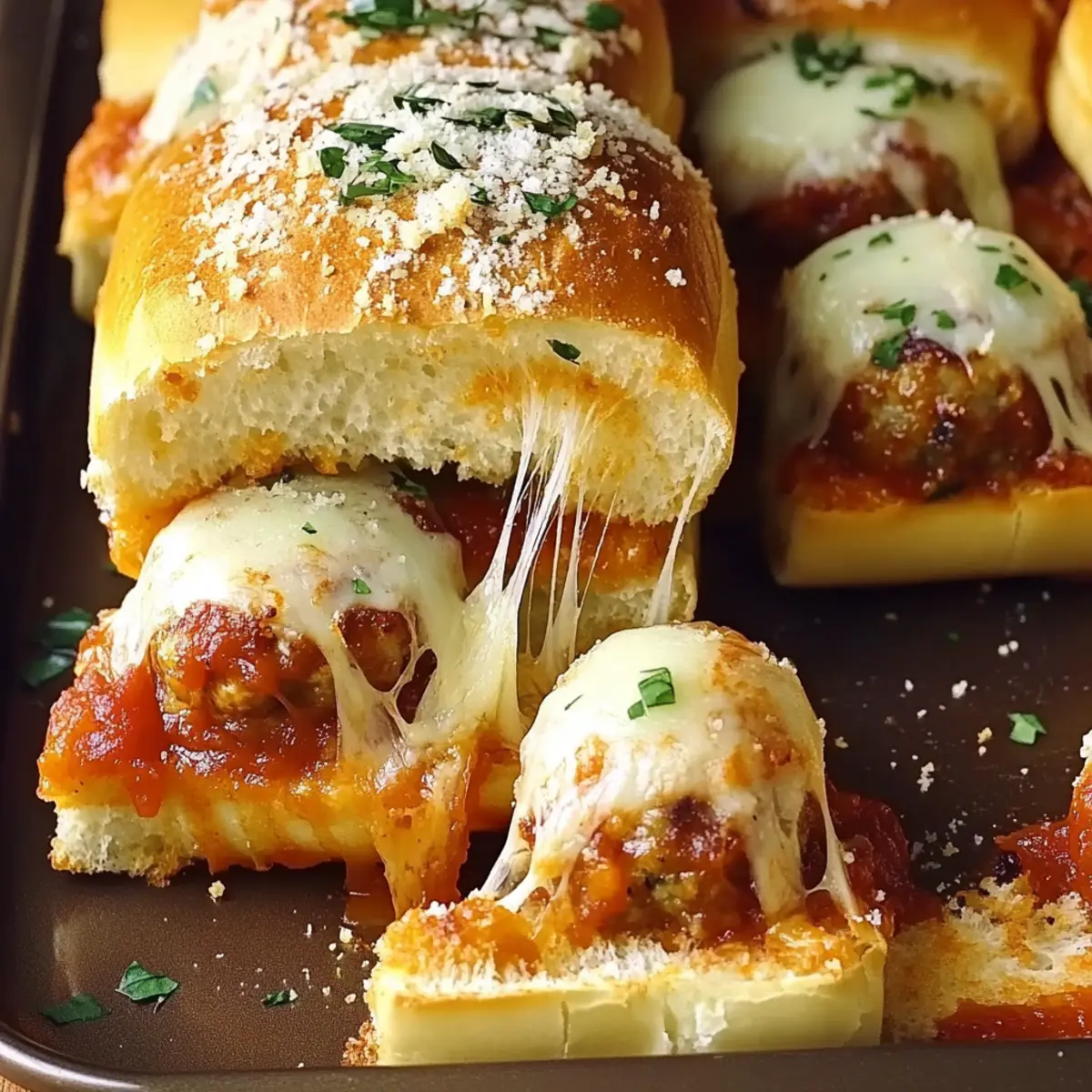 Pull-Apart Meatball Sliders