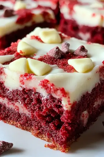 Red Velvet Cookie Bars