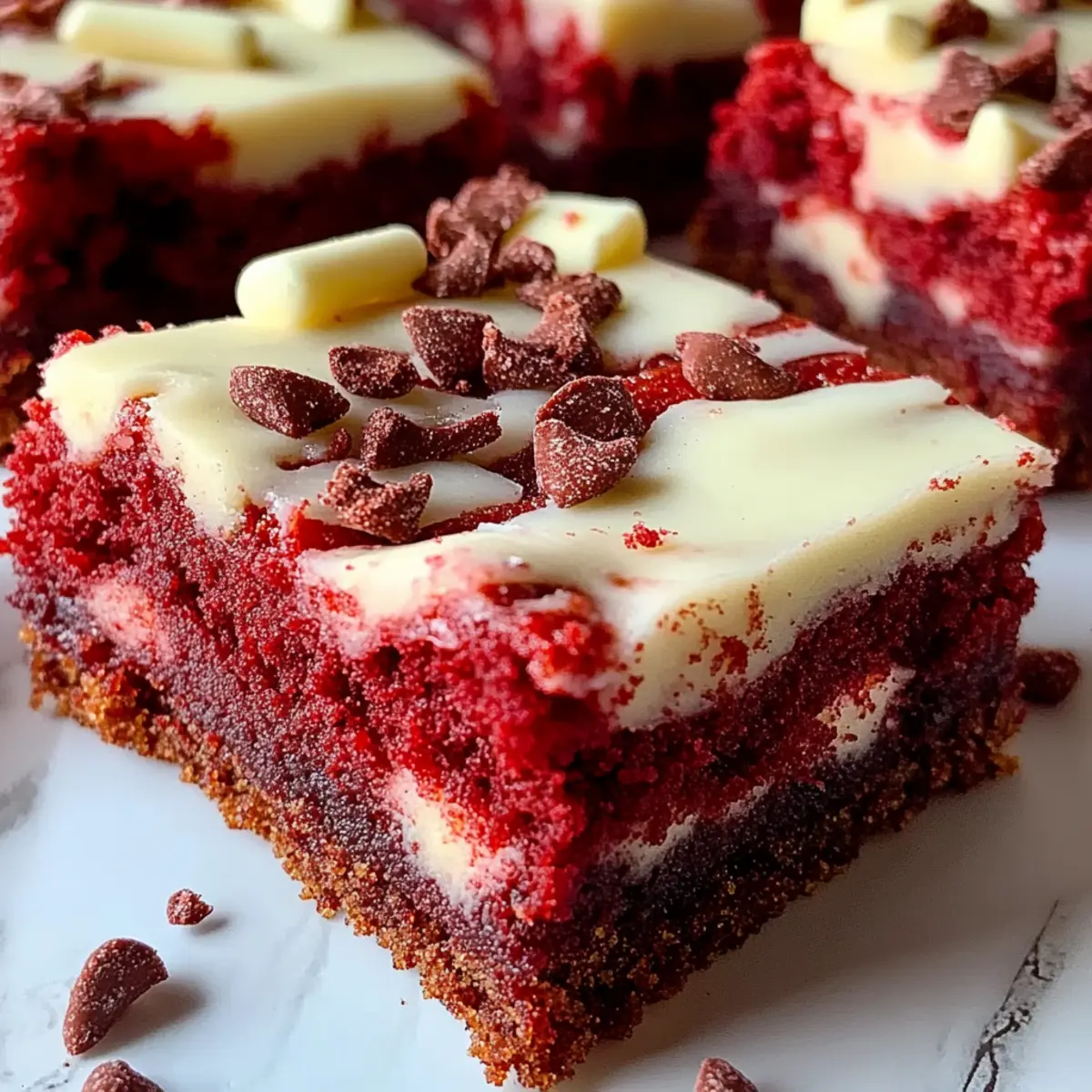 Red Velvet Cookie Bars