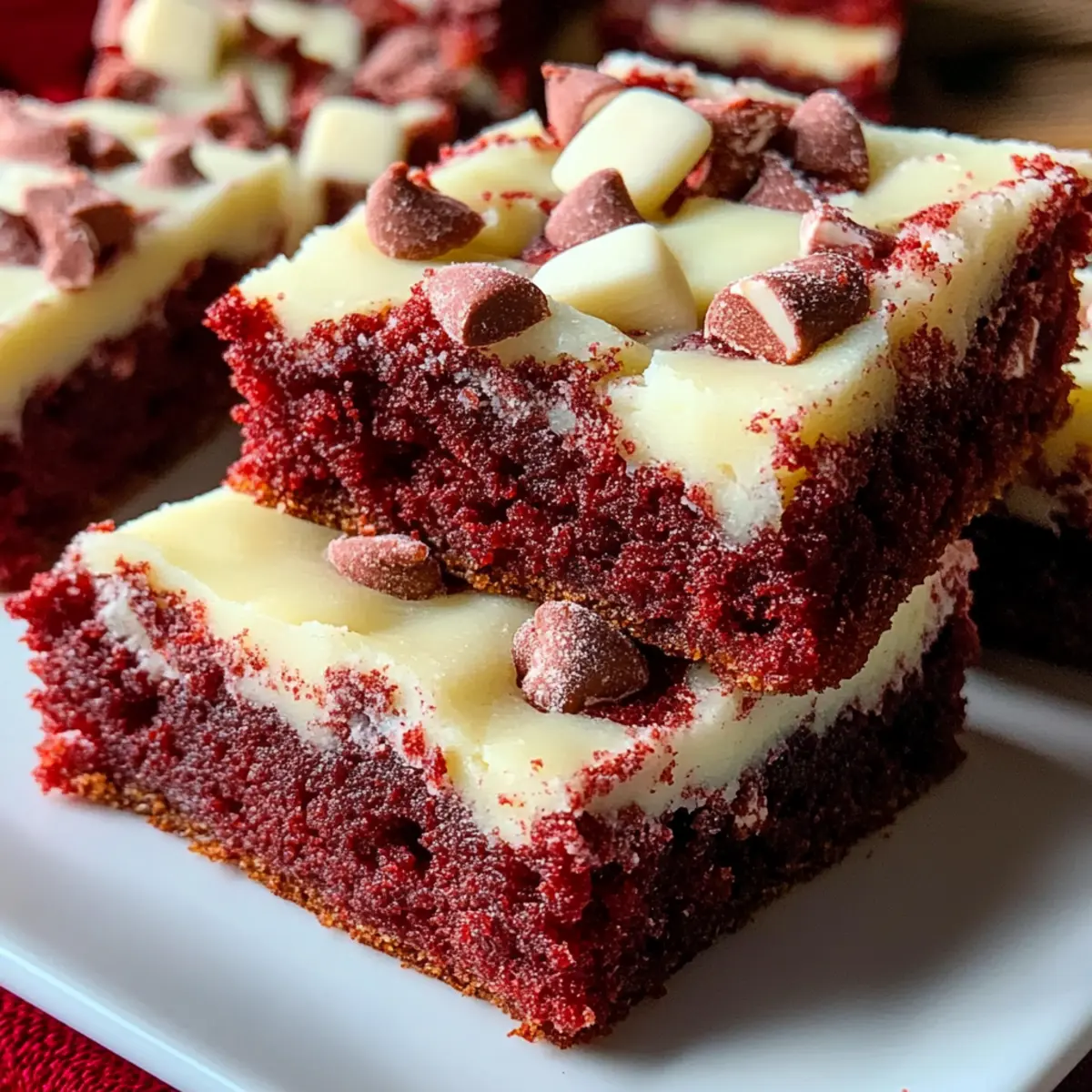 Red Velvet Cookie Bars