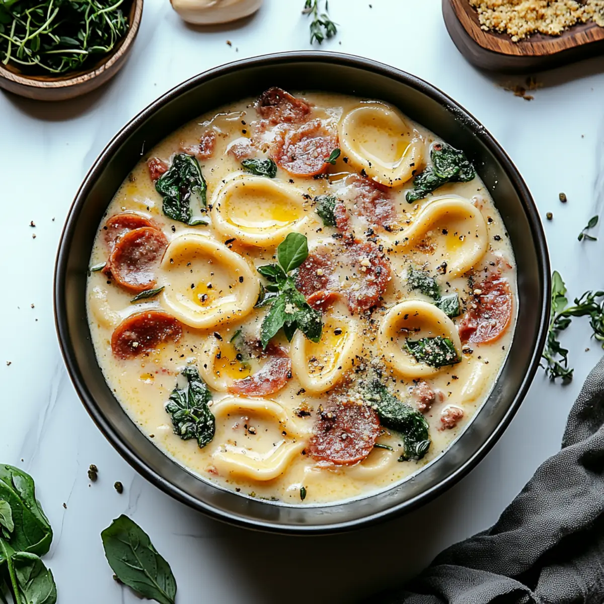 Sausage Tortellini Soup