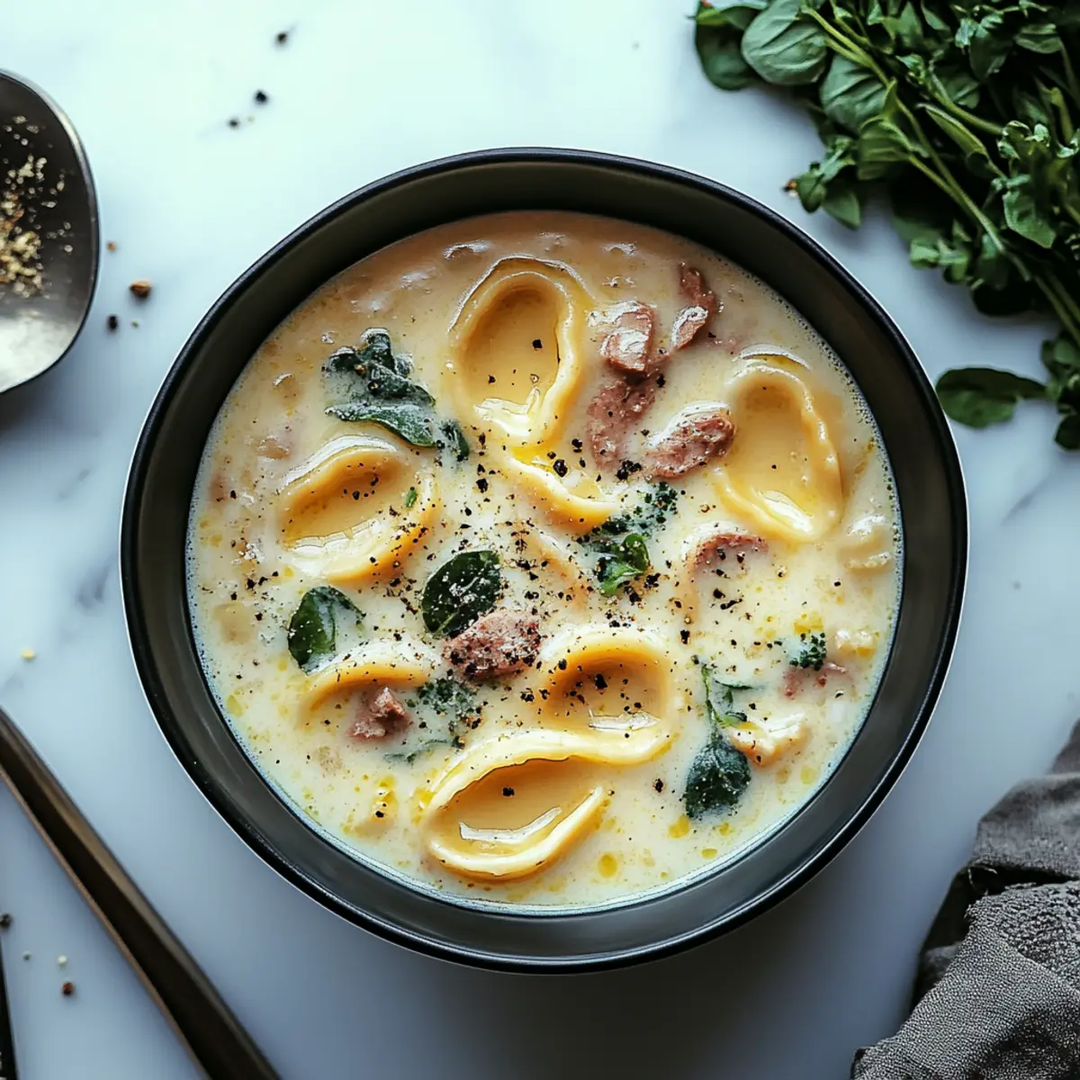 Sausage Tortellini Soup