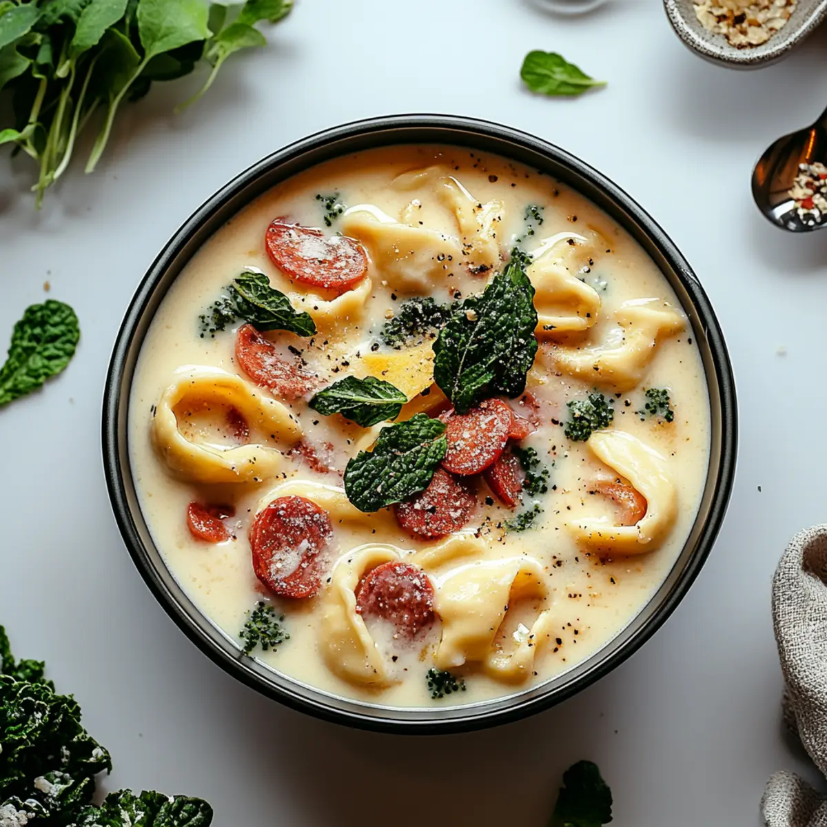 Sausage Tortellini Soup