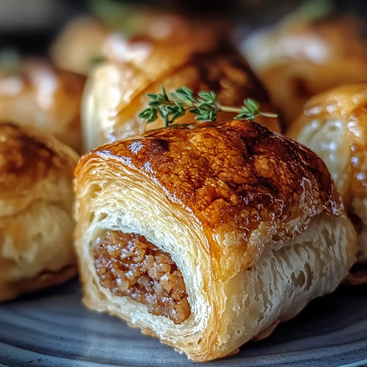 Savory French Onion Sausage Rolls