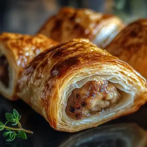 Savory French Onion Sausage Rolls
