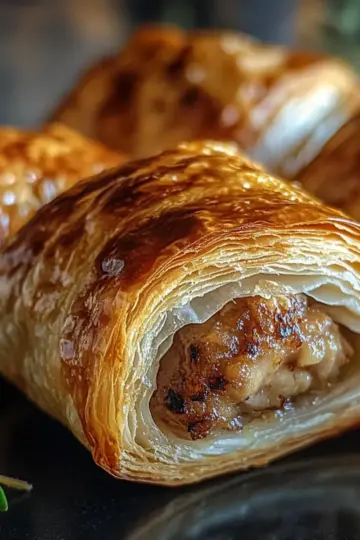 Savory French Onion Sausage Rolls