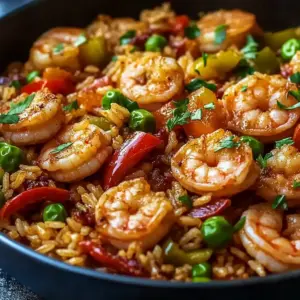Shrimp Dirty Rice with Bell Peppers & Spice