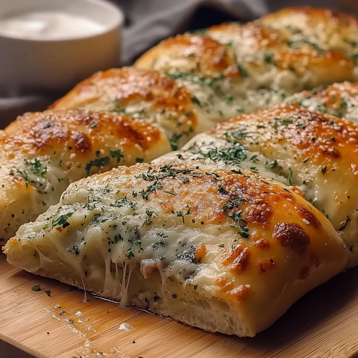 Soft Alfredo Chicken Bread
