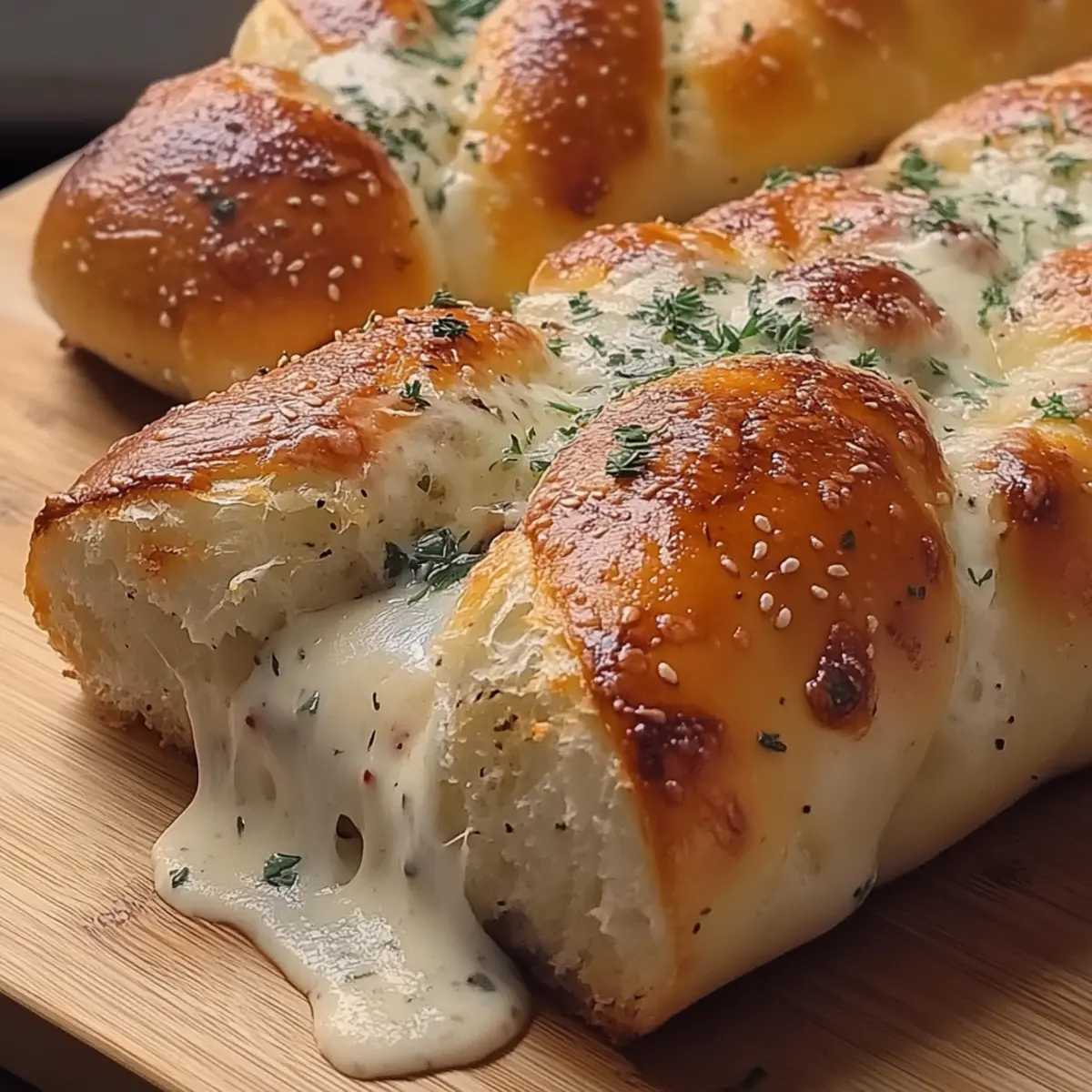 Soft Alfredo Chicken Bread