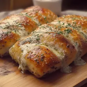 Soft Alfredo Chicken Bread