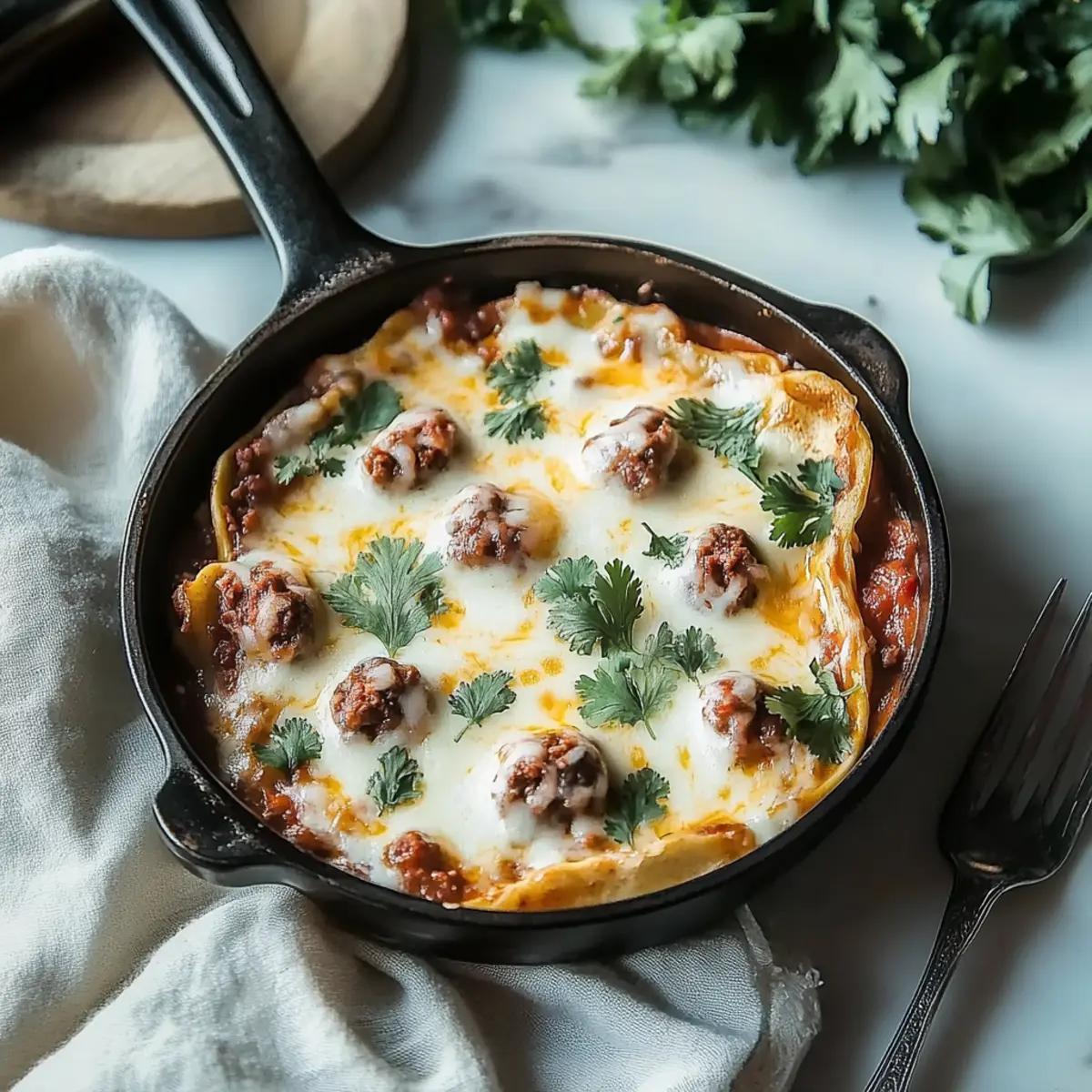 Southern Breakfast Enchiladas with Sausage Gravy