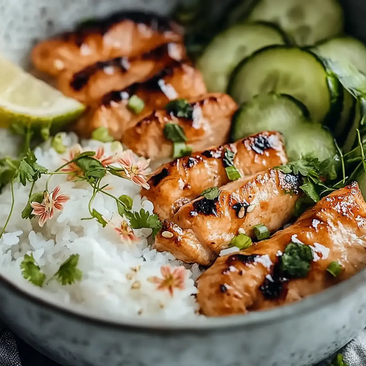 Spicy Salmon Bowls