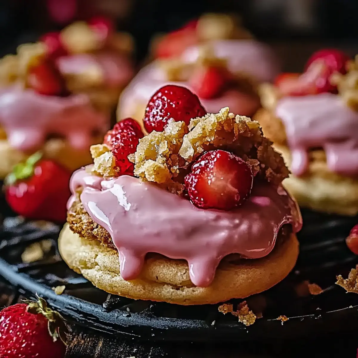 Strawberry Crunch Cookies