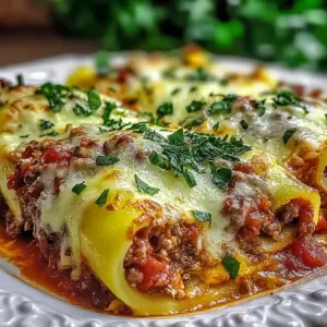 Stuffed Manicotti with Meat Sauce