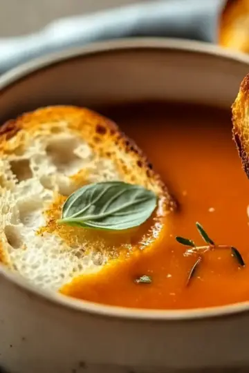 Tomato Soup with Grilled Cheese