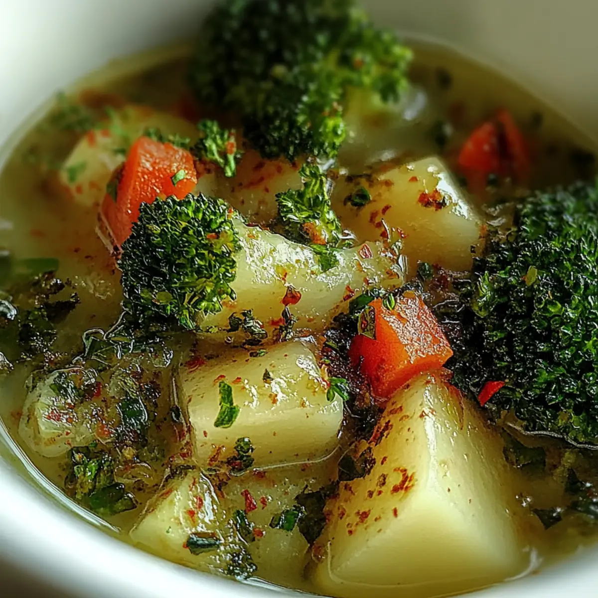 Traditional Italian Broccoli Soup