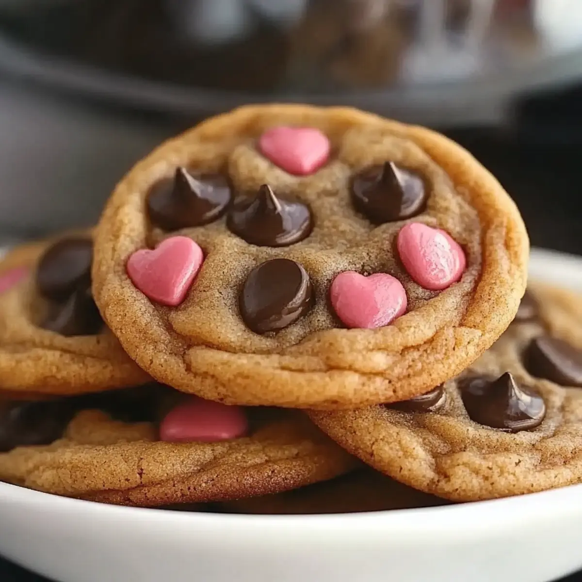 Valentine's Chocolate Chip Cookies
