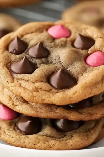 Valentine's Chocolate Chip Cookies