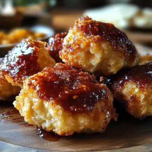 Air Fryer Honey BBQ Chicken Bites
