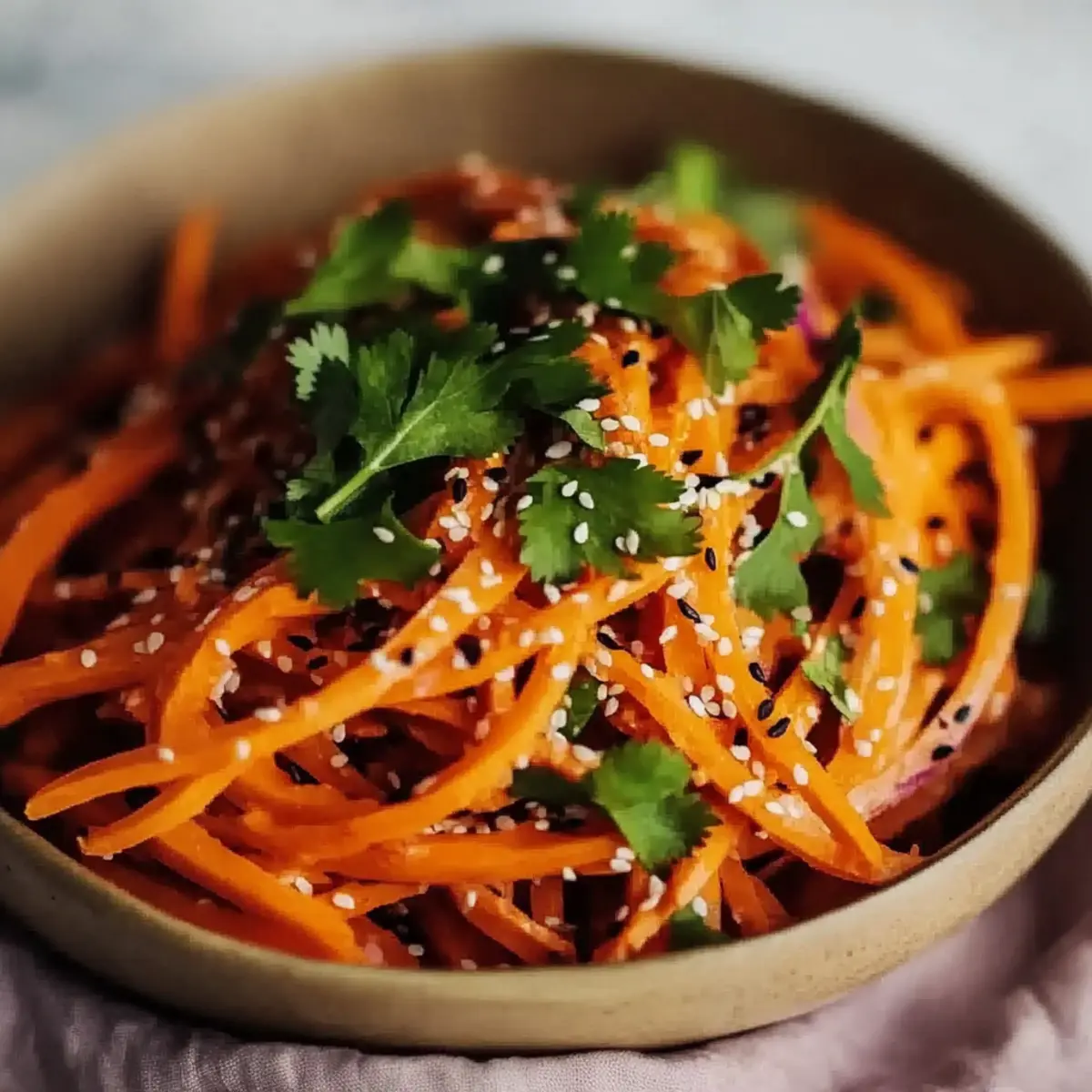 Asian Raw Carrot Salad