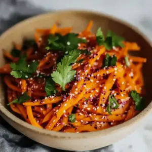 Asian Raw Carrot Salad