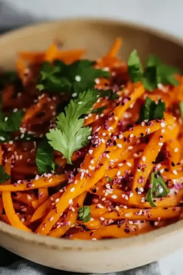 Asian Raw Carrot Salad