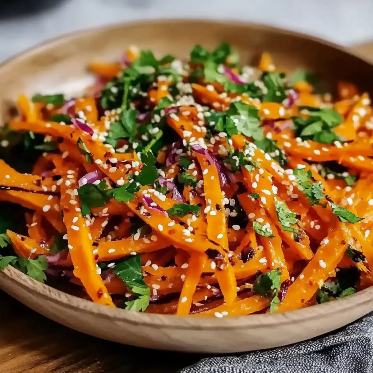 Asian Raw Carrot Salad