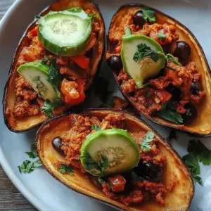 Avocado Turkey Chili Stuffed Sweet Potatoes