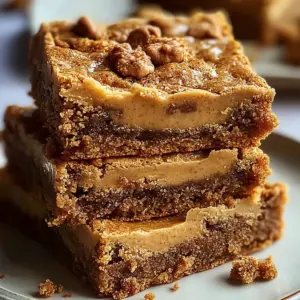 Biscoff Blondies Chewy Cookie Butter Dessert Bars