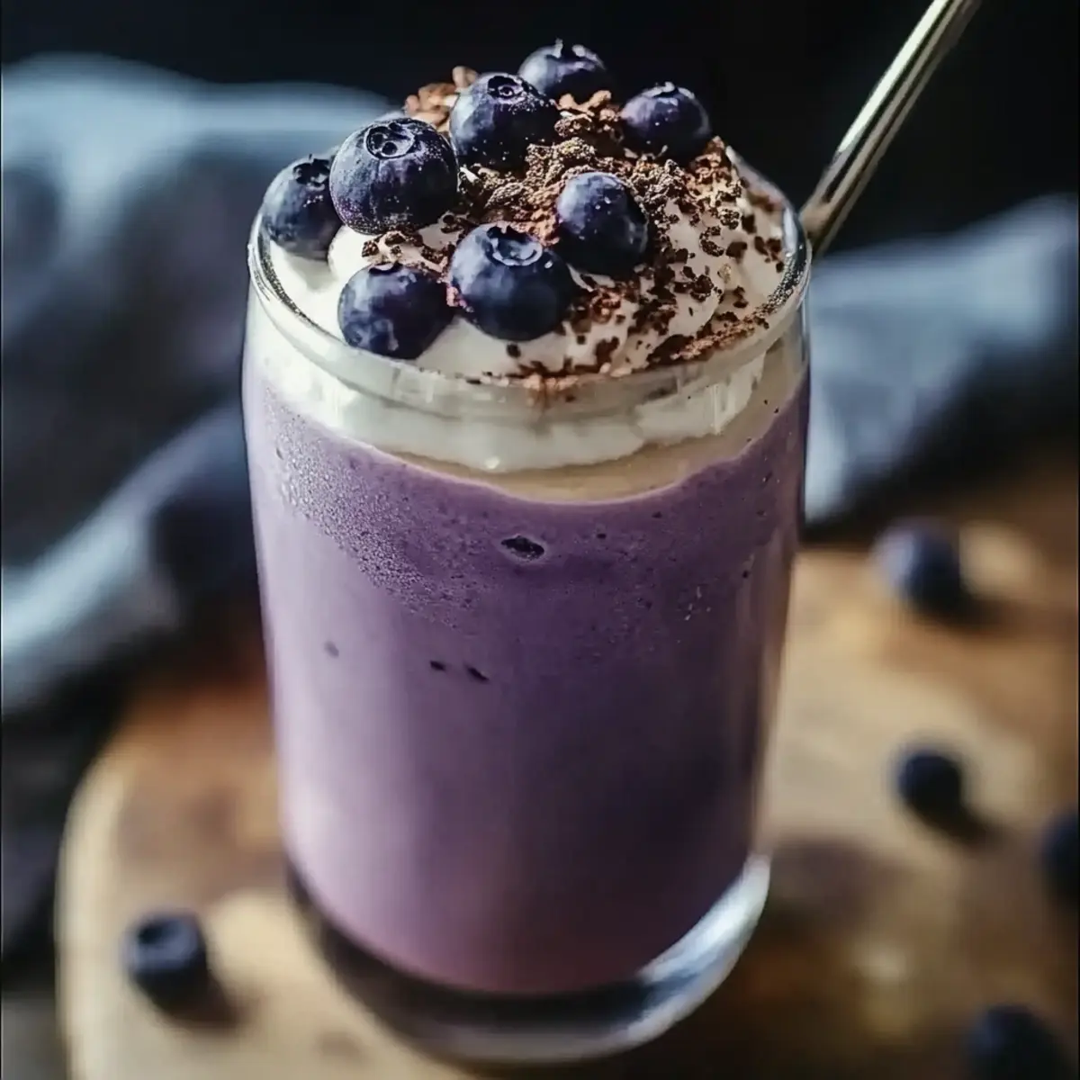 Blueberry Cheesecake Protein Smoothie