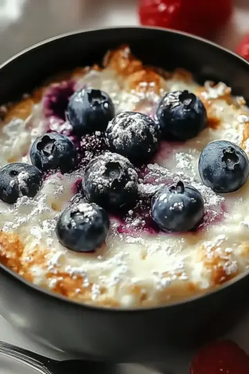Blueberry Cottage Cheese Breakfast Bake
