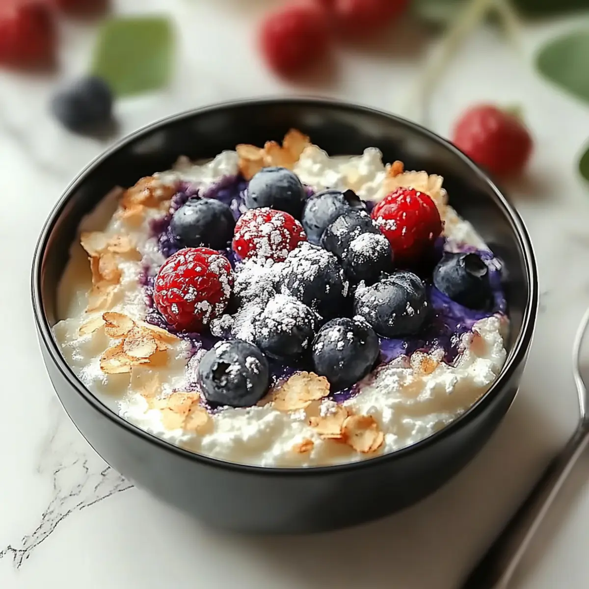 Blueberry Cottage Cheese Breakfast Bake