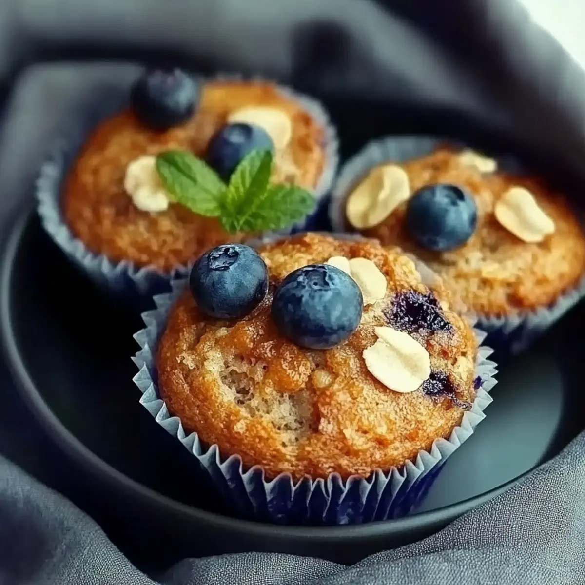 Blueberry Cottage Cheese Muffins
