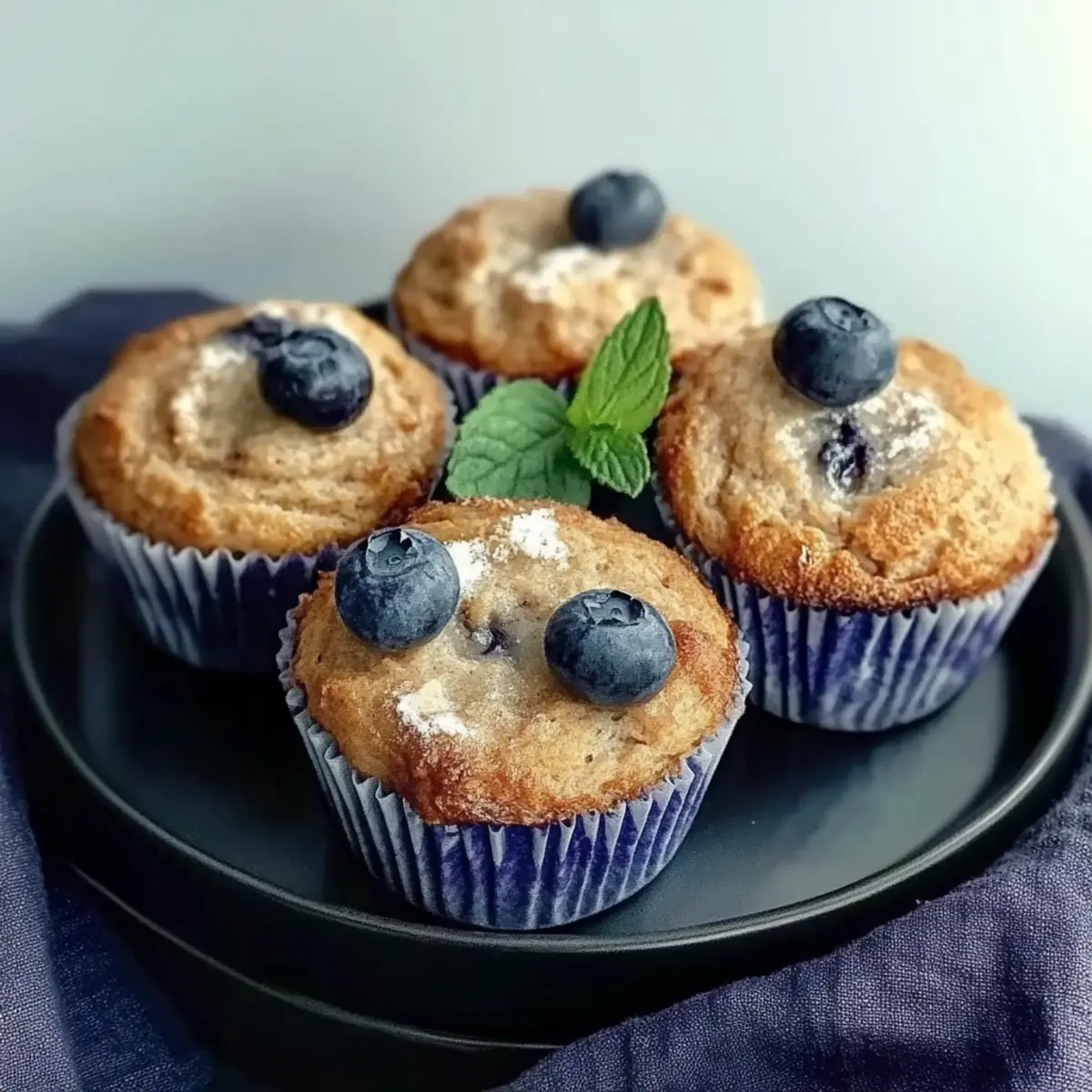 Blueberry Cottage Cheese Muffins