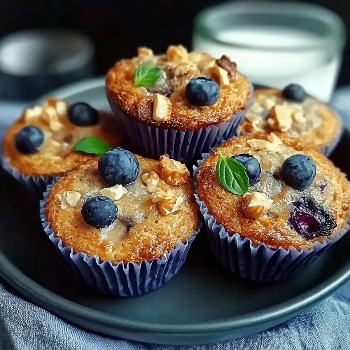 Blueberry Cottage Cheese Muffins