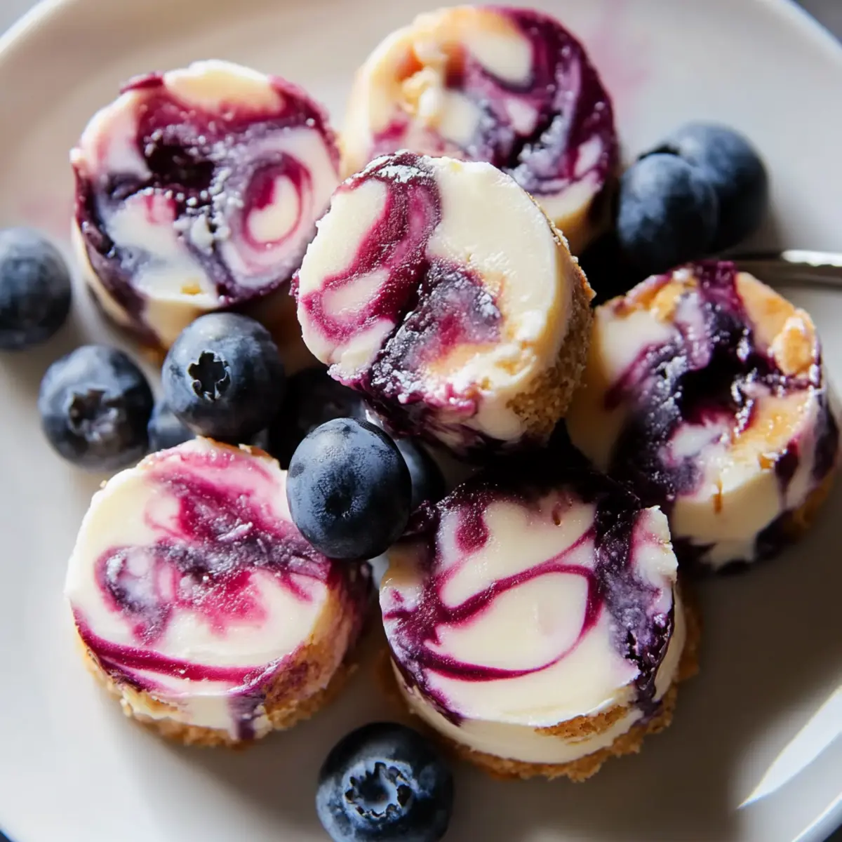 Blueberry Swirl Yogurt Bites