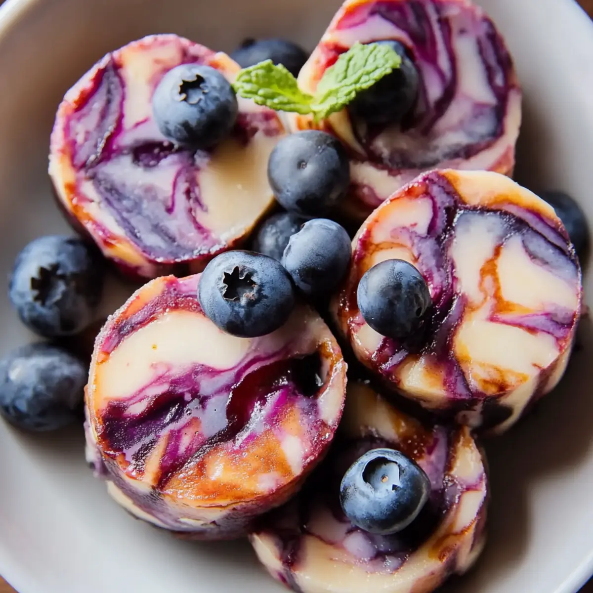 Blueberry Swirl Yogurt Bites