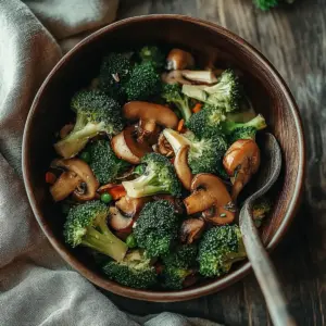 Broccoli and Mushroom Stir Fry