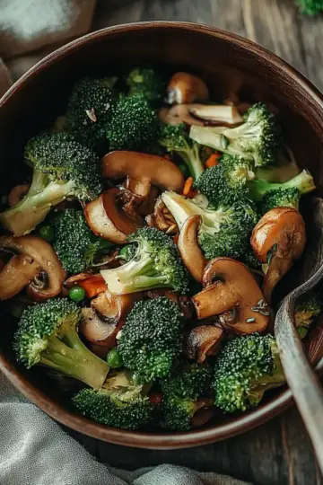 Broccoli and Mushroom Stir Fry