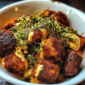 Buffalo Bites Bowl with Crispy Potatoes & Shaved Brussels