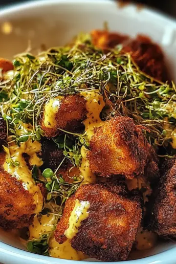 Buffalo Bites Bowl with Crispy Potatoes & Shaved Brussels