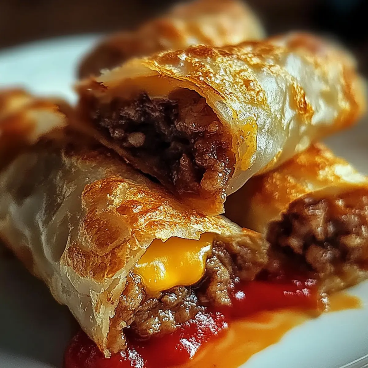 Cheeseburger Eggrolls