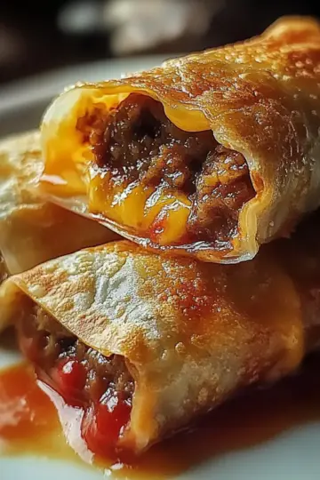 Cheeseburger Eggrolls