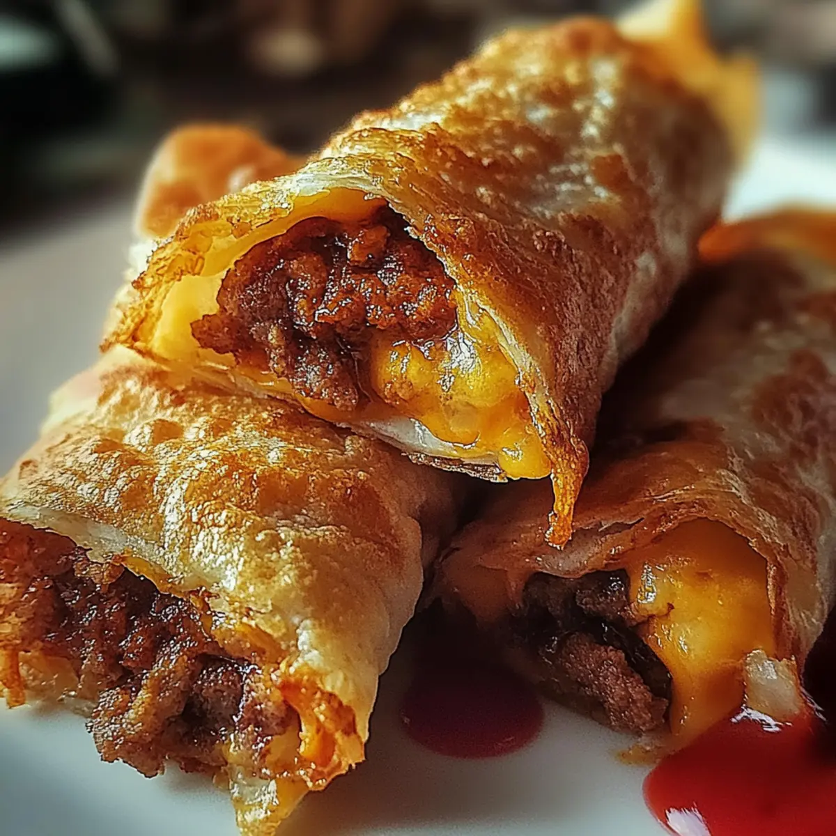 Cheeseburger Eggrolls